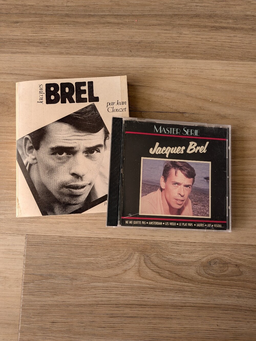 Vintage french book And Music CD JACQUES BREL POESIE ET CHANSONS SEGHERS